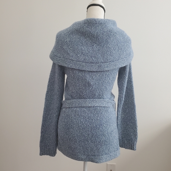 Anthropologie Sleeping on Snow Tie Waist Cardigan Sweater  Size Small - Picture 8 of 10